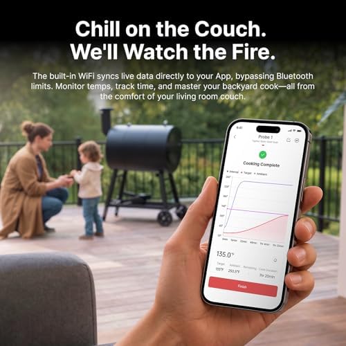 Typhur Sync Gold Dual Wireless WiFi Meat Thermometer with Carrying Case - Image 6