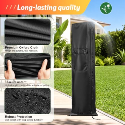 Patio Heater Covers for HETRAROOT 42 Inch Heater - 9"Dx6"Wx44"H - Image 4