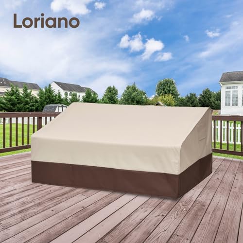 Loriano 3-Seater Patio Furniture Covers, 100% Waterproof for Outdoor Sofa, Loveseat, Seat, Couch, Heavy Duty 600D Oxford Fabric, Premium Pvc Coating For Sun Fade Resistance 83"W x 40"D x 30"H - Image 7