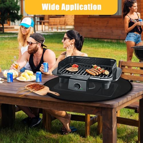30" Round Grill Mat, Fire Pit Mat Fireproof Under Grill Oil-Proof Waterproof BBQ Pad for Outdoor Grill Accessories, Heat Resistant Protective Deck and Patio Fire Resistant Pad - Image 5