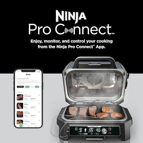 Ninja Woodfire ProConnect Premium XL BBQ Grill, 7-in-1, App Enabled, Blue - Image 6