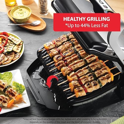 T-Fal OptiGrill Indoor Panini Press Grill with 6 Cooking Programs - Image 4