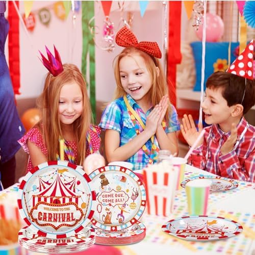 Grencian 96Pcs Carnival Party Decorations, Serves 24 - Image 6