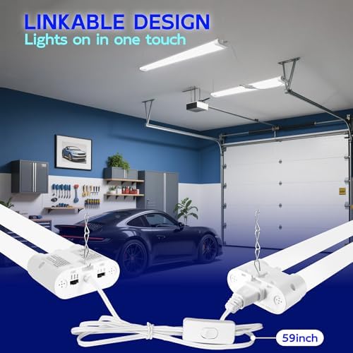 hykolity LED Shop Lights 4FT with Power Cord,5500LM,3 Power Level&3CCT - Image 7