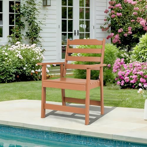 FUNBERRY Outdoor Dining Chair, HDPE All Weather Patio Chair for Outside - Image 2