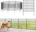 Metal Garden Fence 28 in x 23.3 ft, Outdoor Dog Fence with Stakes for Yard by FOREHOGARGARDEN%EF%BC%86HOME