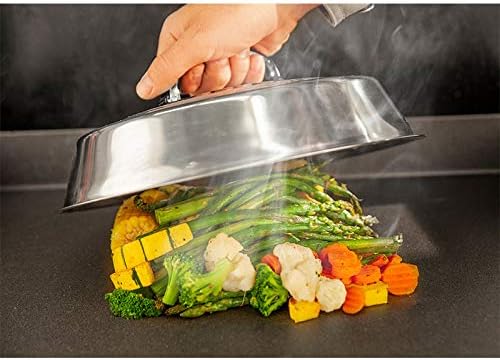 Blackstone® 12" Round Griddle Basting Cover, Stainless Steel - Image 3