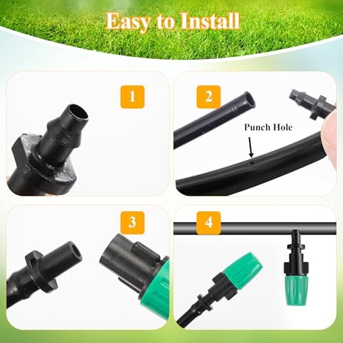 1/4" Misting Nozzles Drip Irrigation Spray Emitters, 50 Pcs - Image 5