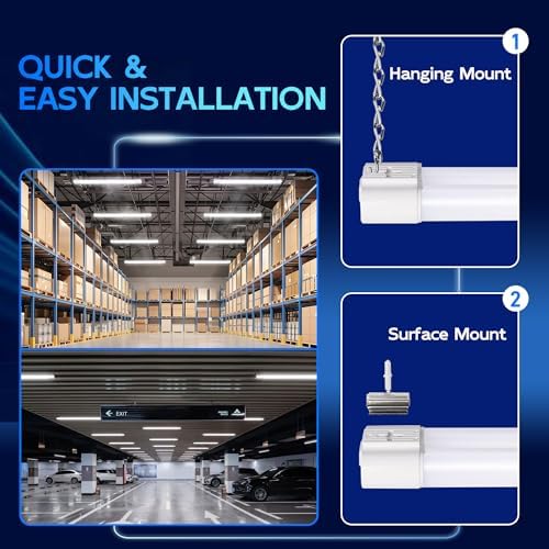 hykolity 4FT LED Shop Light,4400LM,42W [250W Equivalent], 5000K Daylight - Image 3