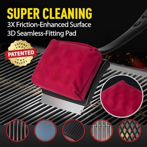 19" Grill Brush Bristle Free,Safe Grill Cleaning Brush, Grill Tools - Image 3
