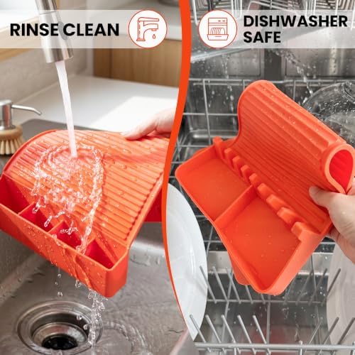 Silicone Grill Mat for Blackstone with Side-Shelf Tool Organizer - Image 6