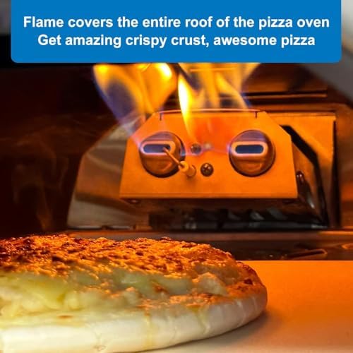 Gas Burner for Pizza Oven Accessories, for Karu 12 Gas Burner Attachment, Replace for 12G Adapter, for Fyra 12 with Propane Conversion Kit, fits Bighorn Outdoors Pizza Oven 12" - Image 2