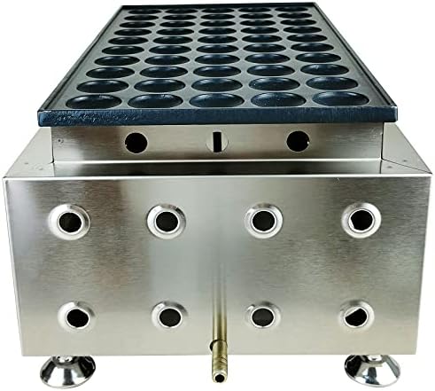 LPG Gas Waffle Maker, Stainless Steel Mini Donut Maker Machine Commercial Mini Pancake Muffin to Bake Food In The Shop/Fields Each Waffle 4.3 x 4.3 x 1cm/1.69 x 1.69 x 0.39 Inch - Image 5
