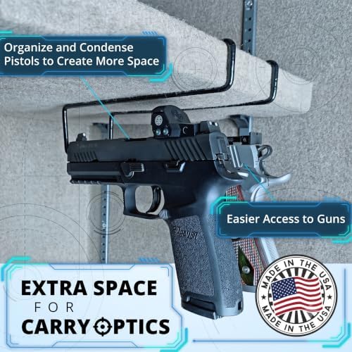 Carry Optic Handgun Hangers: Pistol Hangers for Gun Safe or Cabinet 2-Pack - Image 3