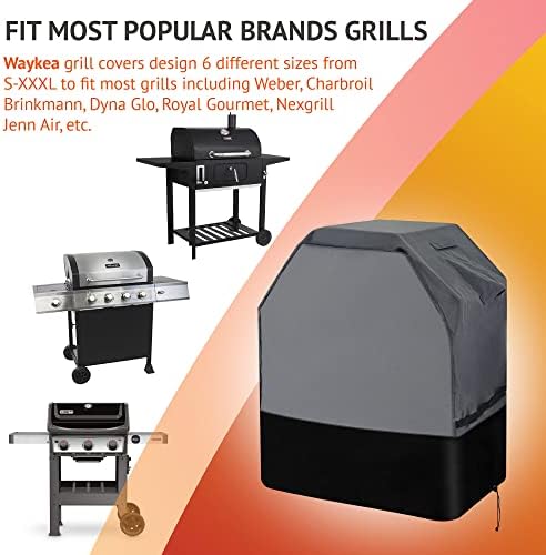 600D Oxford Heavy Duty BBQ Grill Cover 32Wx25Dx43H, Water Resistant - Image 4