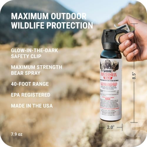 SABRE Frontiersman MAX Bear Spray, EPA Registered for 9 Animal Species - Image 3