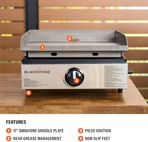 Blackstone 1971 Original 17" Omnivore Tabletop Griddle, Black - Image 4