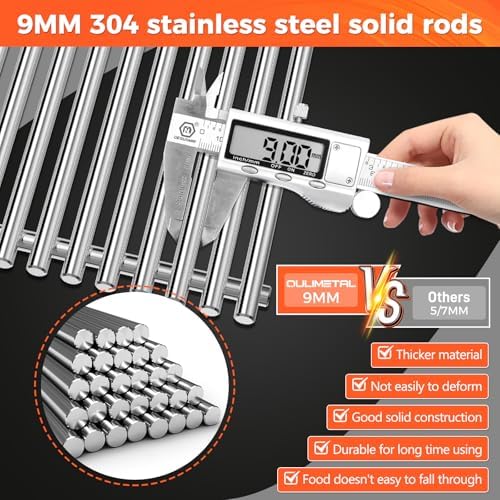 9MM Grill Grates for Weber Spirit 300 & GS4 Spirit II 300, 7639 7638 Grates - Image 3