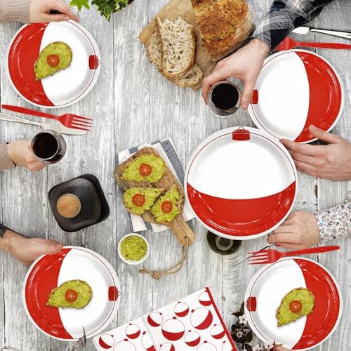 96 Pcs Gone Fishing Party Supplies,Plates Napkins & Forks for 24 Guests - Image 3
