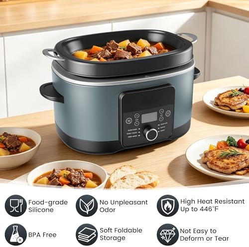 Silicone Slow Cooker Liners fit Ninja Foodi PossibleCooker PRO/PLUS 8.5 QT - Image 5