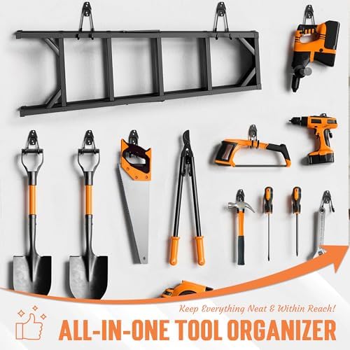 TONDA Garage Hooks, 20 Pack Wall Storage Hooks for Bike, Ladder and Tools - Image 4