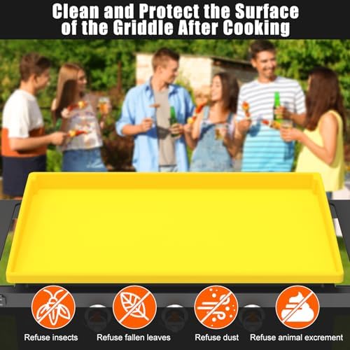 Silicone Griddle Mat Cover for Blackstone - 28 Inch True All-Encompassing Coverage Heavy Duty Food Grade Grill Buddy Mat, All Season Cooking Surface Protective Cover - Image 2