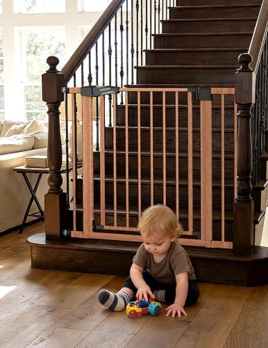 Babelio 26-40 in Pressure Mounted Baby Gate for Stairs, PressGuard Dog Gate - Image 2