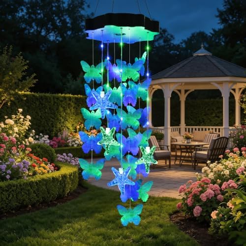 Toodour Solar Wind Chimes for Outside, Waterproof Outdoor - Image 5
