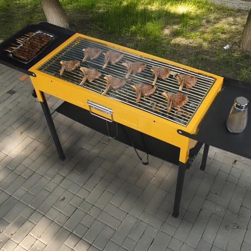 Portable Stainless Steel Grill, Home Charcoal Grill and Outdoor Folding Grill, perfect for traveling, outdoor cooking and grilling, camping, picnics. - Image 4