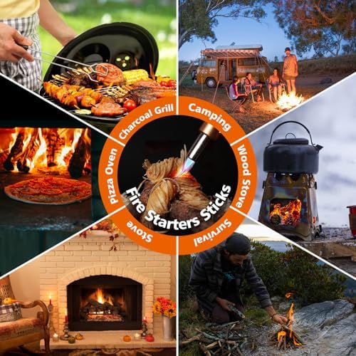 500Pcs Fire Starter,Fire Starters for Campfires,Fireplace, Pellet Stove & Wood, Fire Pit, Smoker, BBQ, Chimney, Pizza Oven - Fire Starters for Grill, Charcoal Starter, for Men - Image 6