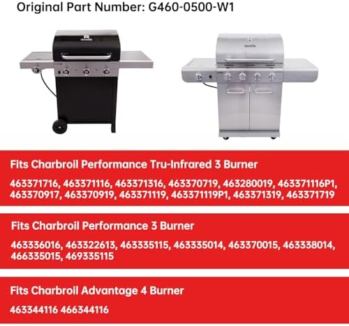 Hongso G460-0500-W1 Emitter Plate for Charbroil 3 Burner 463371116 - Image 6