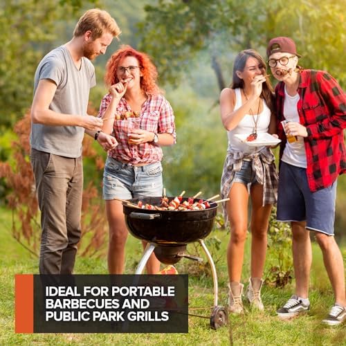Stock Your Home 12 Pack Aluminum Grill Grate Liners, 12" x 20" No Mess Foil Disposable Grill Toppers for Outdoor Charcoal BBQs, Grilling Accessories - Image 6