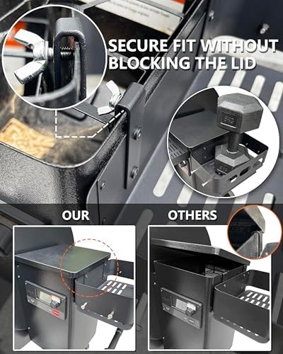 Pellet Grill Caddy Storage Bin with Paper Towel Holder for Traeger Pit Boss - Image 3