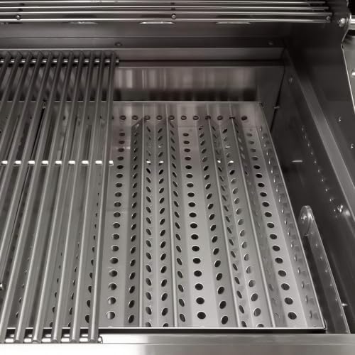 Turbo Charcoal 32 Inch Built-In Stainless Steel BBQ Grill with Charcoal Tray - Image 7