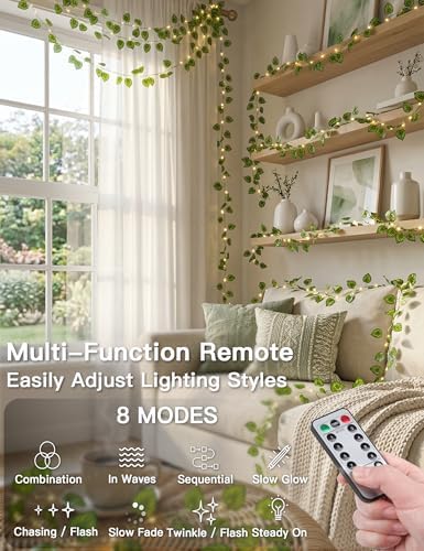 suddus 33FT Watermelon Vines with Lights Battery&USB Powered Copper Wire - Image 3