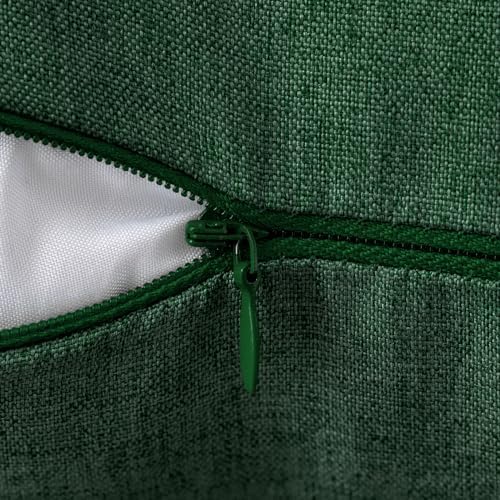 MIULEE Decorative Outdoor Pillow Covers Christmas 18x18 Emerald Green - Image 3