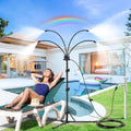 Standing Misters for Outside Patio, Adjustable Height 5.3 FT Stand Misting System for Cooling Outdoor, Water Mister for Mist Playing, Patio Cooling, Backyard by DENSAIL