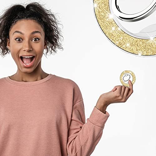 Magnetic Phone Ring Holder for MagSafe, Glitter, Gold - Image 6