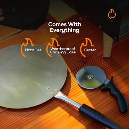 Stoke 16 Inch Outdoor Pizza Oven – Wood Pellet Portable Pizza Oven for Backyard, Camping, or Tailgating – Stainless Steel Multi-Fuel Oven with Pizza Stone & Accessories - Image 7