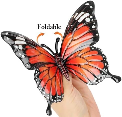 4 Pcs Metal Butterfly Decorations, 6.7'' Butterfly Wall Hanging Decor - Image 4