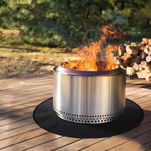 48" Round Fire Pit Mat for Solo Stove & Under Grill Mat for Outdoor Grill - Image 2