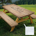 Picnic Table Cover with Bench Covers Camping Tablecloth Set with Pocket by pickyNproud