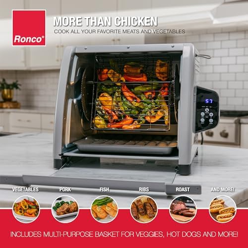Ronco 6000 Platinum Digital Countertop Rotisserie Oven, 12-lb Capacity - Image 4