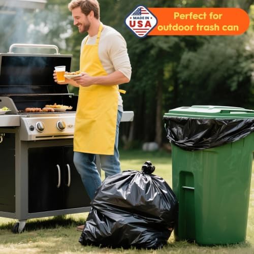 Delxo 55-60 Gallon Trash Bags, 2000 Count, 38×58' Large Black Garbage Bags - Image 5