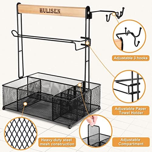 HULISEN Grill Caddy, BBQ Caddy with Paper Towel Holder - Image 4