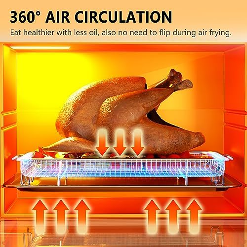 Air Fryer Basket, OPENICE 2 Set Air Fryer Pan and Crisper Tray for Oven - Image 3