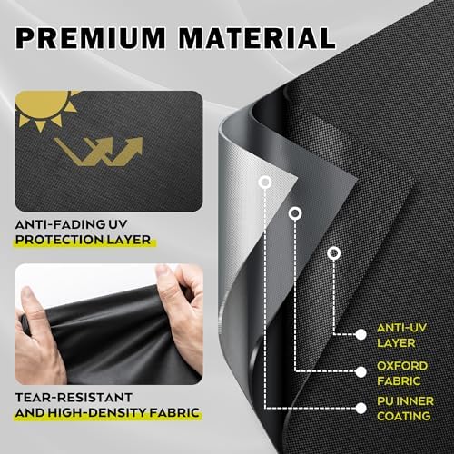 Griddle Cover for Blackstone ProSeries 4-Burner 36" Propane Griddle with Cabinet and Hood 2307, Flat Top Grill Cover for Blackstone Pro 4-Burner 36in Cabinet Grill W/Hood 2154 - Image 3