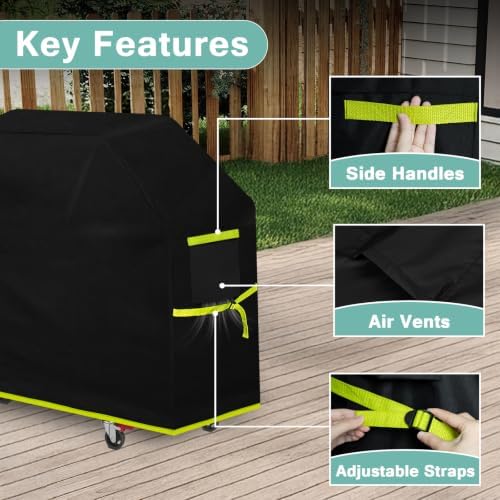 [Upgraded Reinforced Thickened Fabric]48 inch Grill Cover for Outdoor Grill - Image 5