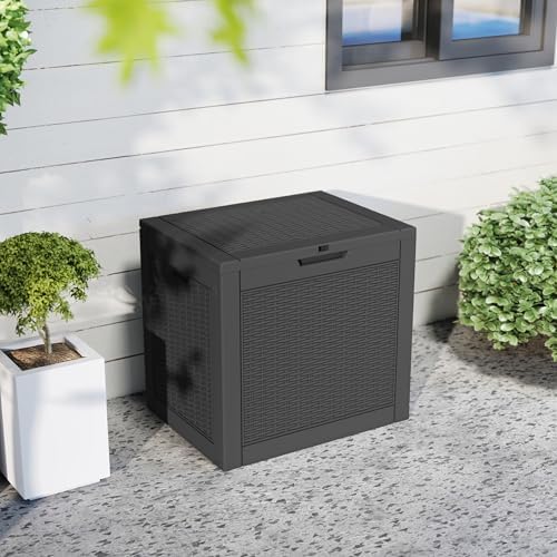 PatioZen 35 Gallon Package Delivery Boxes for Outside, Lokable Secure Resin Package Delivery Box with Lid, Weatherproof and Anti-Theft Storage for Outdoor Front Door, Porch, Curbside, House (Black) - Image 6