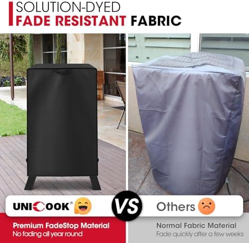 Unicook 40 Inch Electric Smoker Cover Waterproof, 25" W x 17" D x 39" H - Image 4